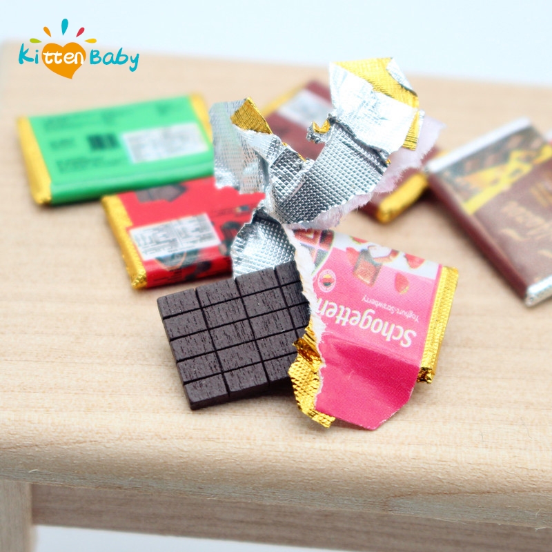 Chocolate Snack - 1/12 Miniatuur Poppenhuis Mini Chocoladereep Model