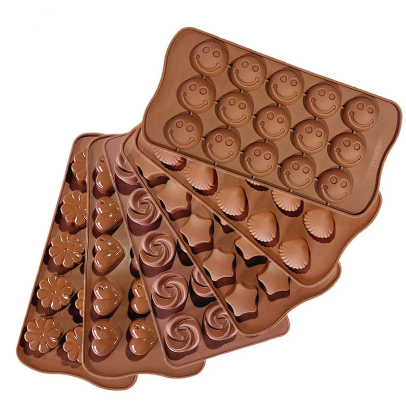 Gummy Candy - 5-8 stuks/set siliconen chocoladevormen, antiaanbakvormen voor