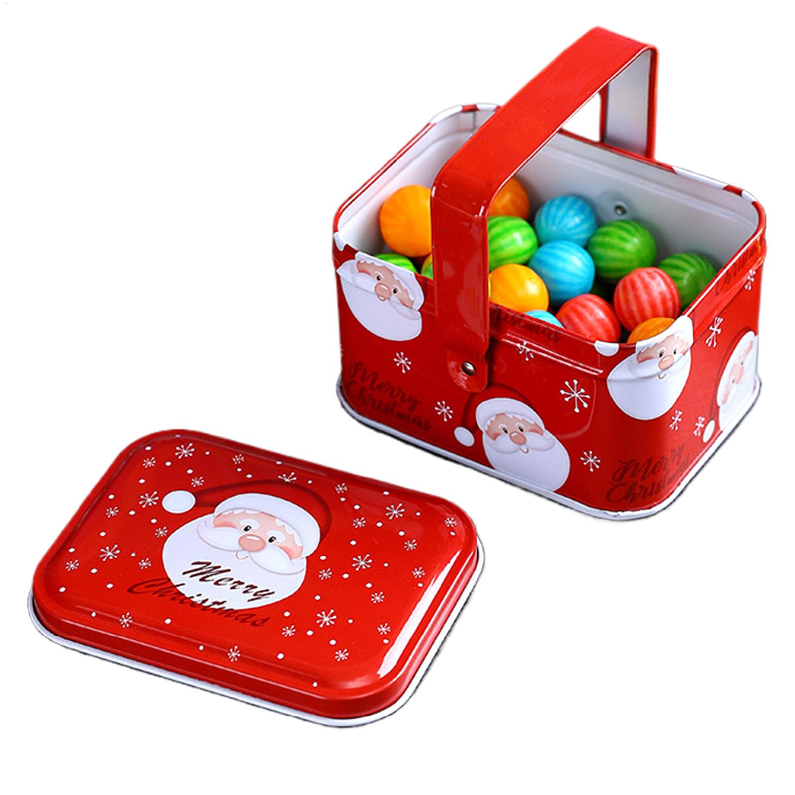 Chocolate Snack - Kerstkoekendozen, metalen opbergdoos met deksel en