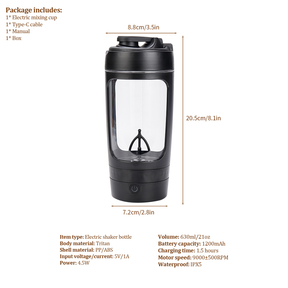 630ml Elektrische Shakerfles D - Protein Bar recensie en prijs